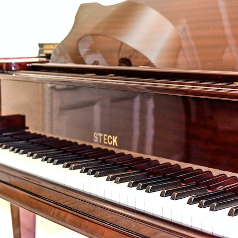 Treat your fellow guests to a tune or two on the grand piano