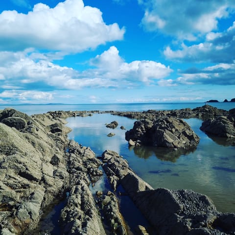 Breathe in the sea air at Saundersfoot beach, just a short walk from your home