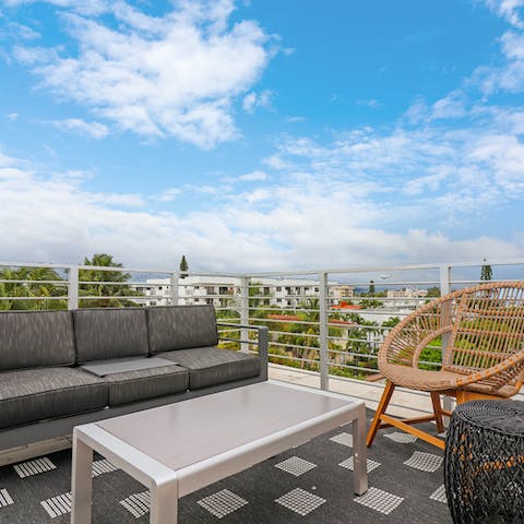 Escape the grind and relax with a drink or book in hand