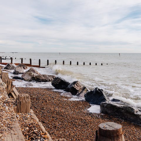 Stroll from the house to the beach in under a minute and go for a paddle