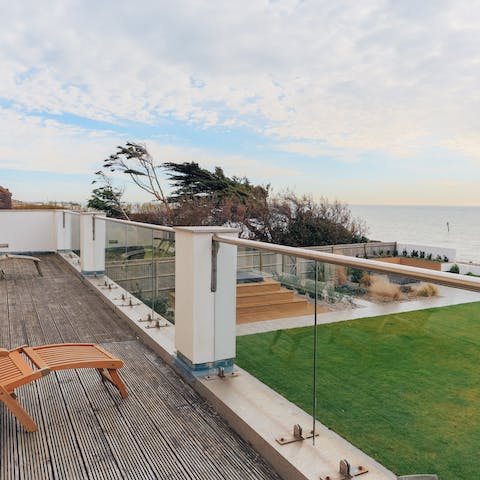 Get out of bed and head to one of the bedroom balconies first thing