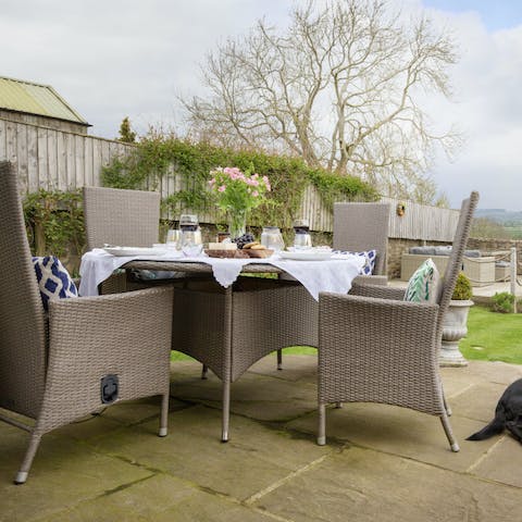 Enjoy afternoon tea in your tranquil garden