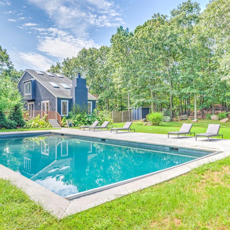 Take a dip in the heated freshwater pool