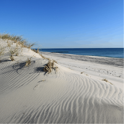 Amble down to Sag Harbor or one of East Hampton Village's sandy beaches