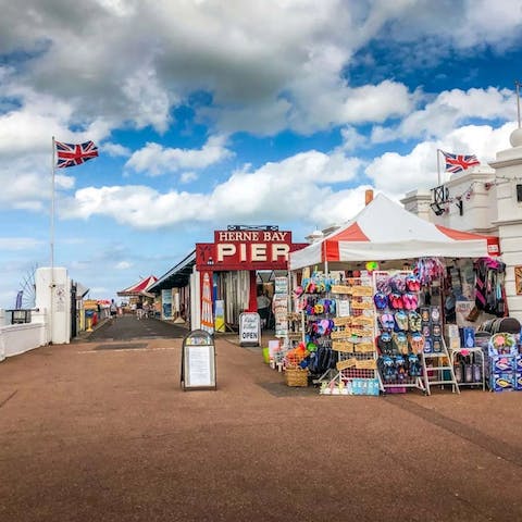 Grab an ice cream and stroll along Herne Bay Pier