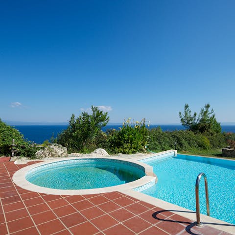 Make a beeline for the communal pool on a hot afternoon