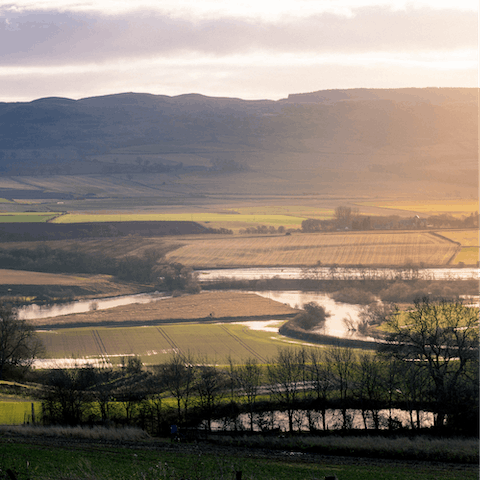 Follow the River Tay from your doorstep and out to rural Perthshire