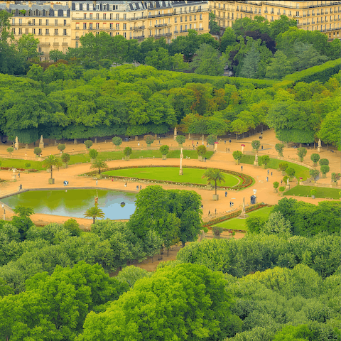 Make a trip to  Jardin du Luxembourg, just a short walk away