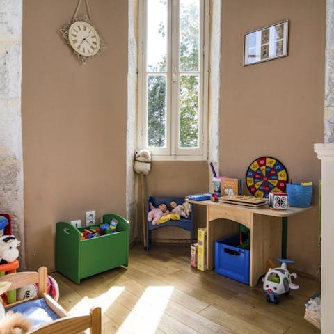 Keep the kids entertained in the playroom