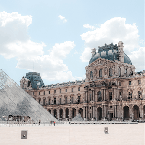 Wander over to the Louvre and explore its outstanding art collection just twenty-minutes away 