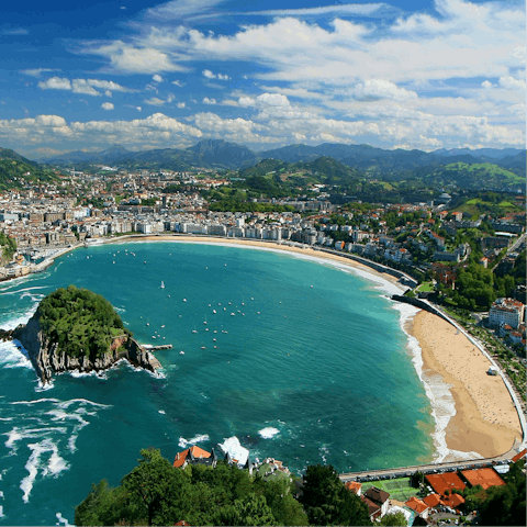 Soak up the fresh sea air from the beaches of San Sebastián