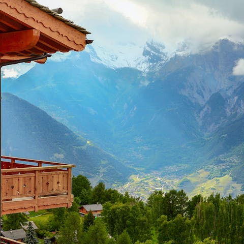 Breathe in the mountain air as you sip your morning coffee on the terrace