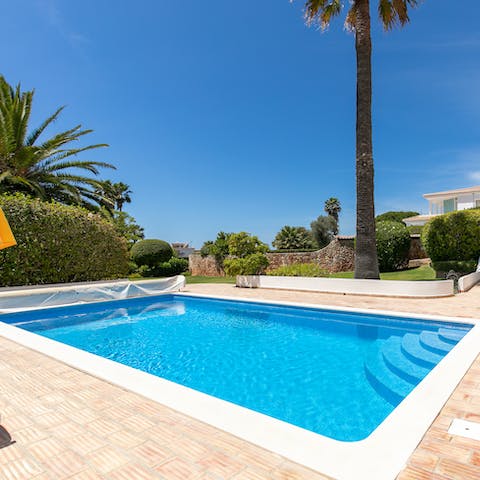 Relax in your private pool when the heat of the day becomes too much