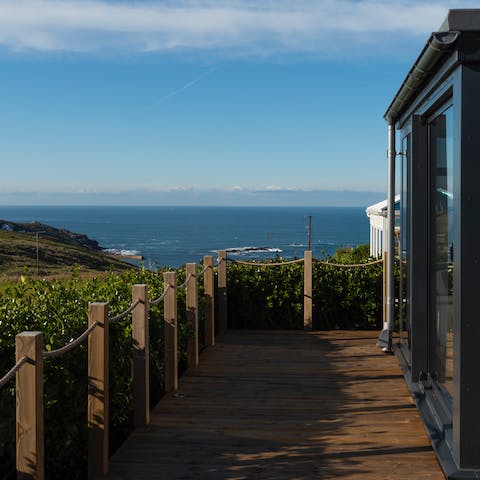 Soak up spectacular sea views at any hour of the day
