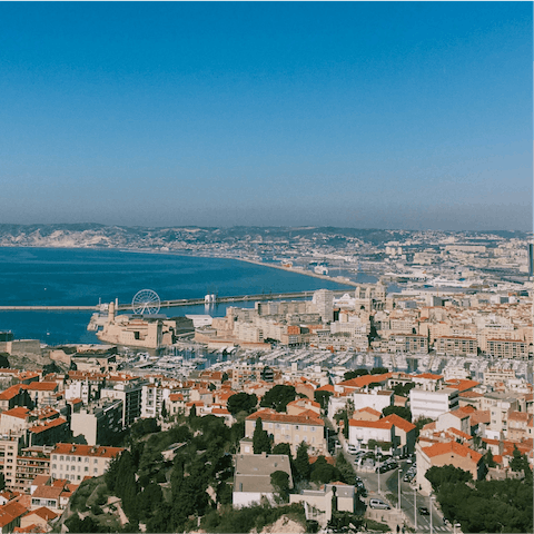 Stay on the Côte d'Azur in ancient Marseille, founded in 600 BC by Greek settlers