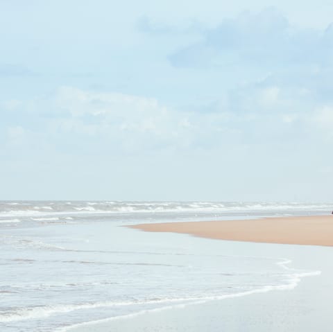 Drive thirteen minutes to Beach Noordwijk Aan Zee and stroll along the beach