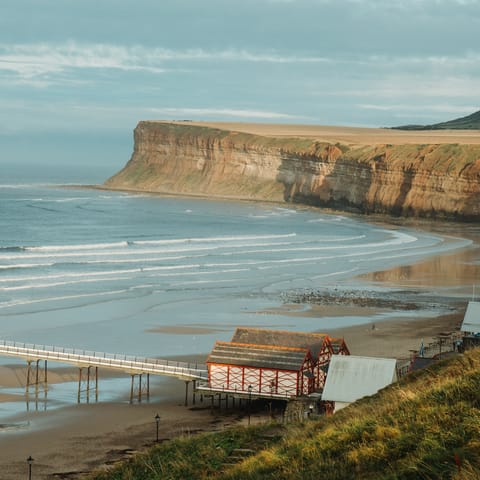 Take a day trip to Saltburn-by-the-Sea and enjoy an afternoon on the sandy beach