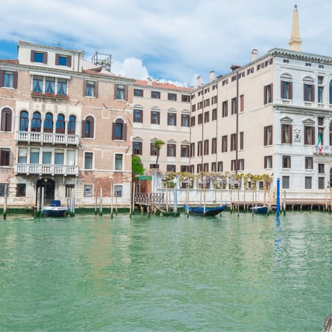 Explore the streets and canals of Venice, and take a traditional gondola ride
