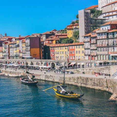 Explore Porto on foot or by metro – the Trindade metro station is a five-minute walk away