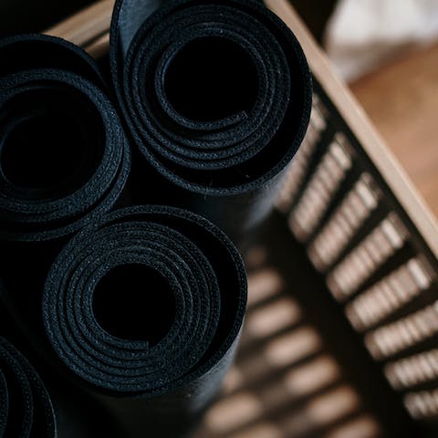 Sweat out your stresses with a yoga class