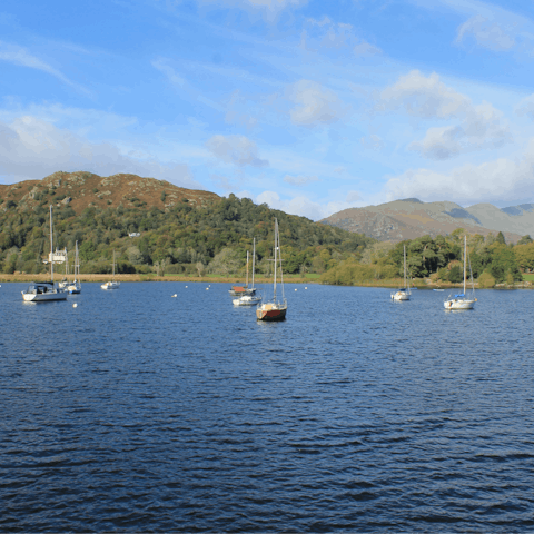 Drive to nearby Lake Windermere or head into pretty Cartmel – just two miles away