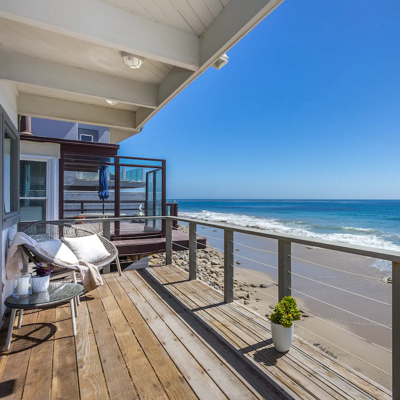 Enjoy the spectacular panoramic views of the ocean from your deck