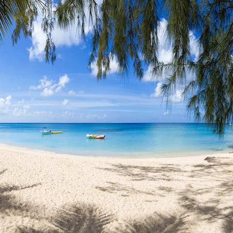 Access one of the best beaches in Barbados in minutes