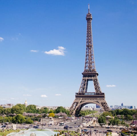 Check out the iconic Eiffel Tower – it's a few metro stops away