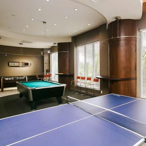 Bond with your neighbours over a game of table tennis in the clubhouse