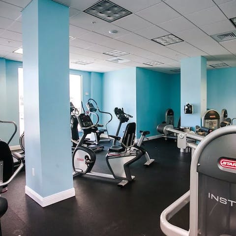 Enjoy a high intensity cardio session in the on-site gym
