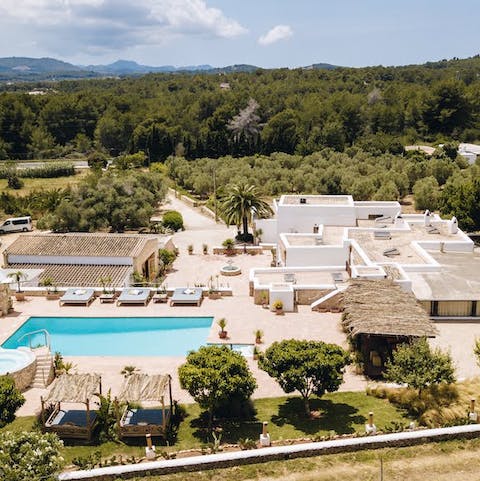 Stay on a sprawling estate in the Ibizan countryside
