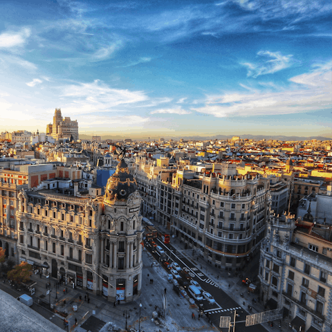 Experience the ultimate city escape in the heart of Madrid, home to parks, museums and palaces