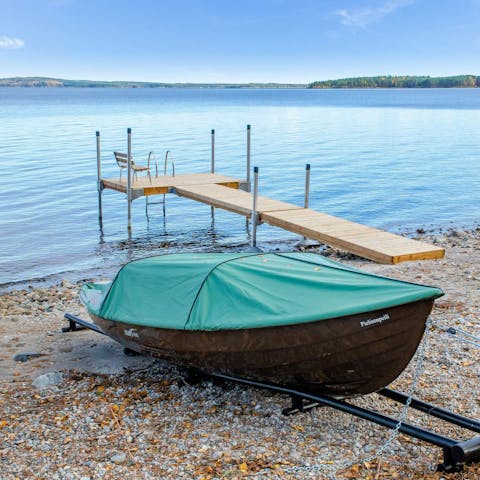 Have fun on the lake with your own private boat