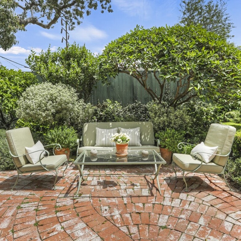 Work on your tan while sipping drinks in the front courtyard