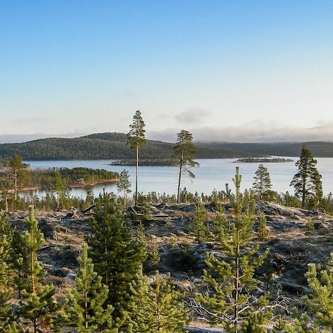 Take a scenic hike in Lemmenjoki National Park