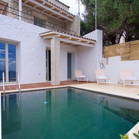 Beat the heat with a dip in the private plunge pool