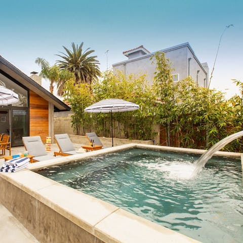 Unwind in your personal hot tub