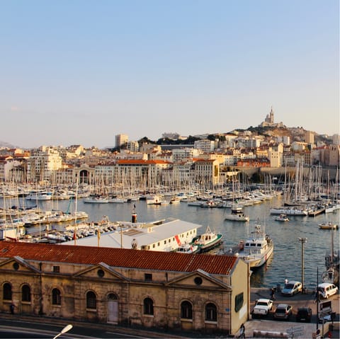 Wander down to the Vieux Port in two minutes and check out the boats