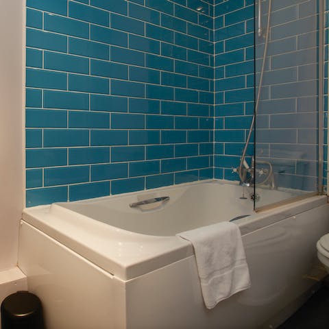 Unwind in the bathtub with a cup of Yorkshire Tea in hand