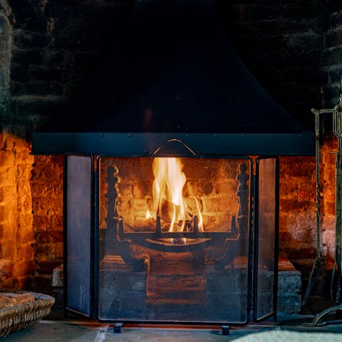 Spend cosy evenings curled up by the fire