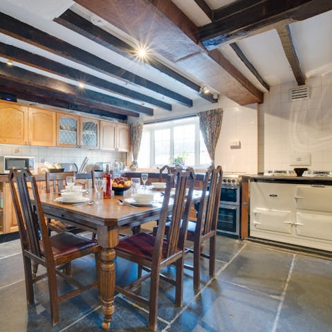 Serve up a traditional roast dinner under the charming wooden beams