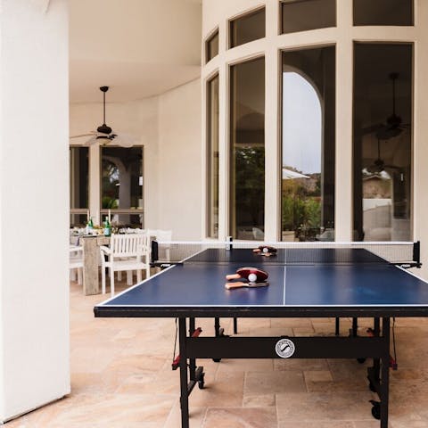 Try your hand at a table-tennis tournament 