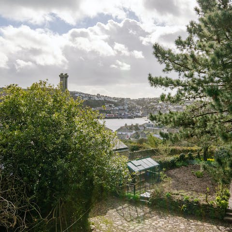 Take in stunning views of the River Fowey from your living room's picture windows