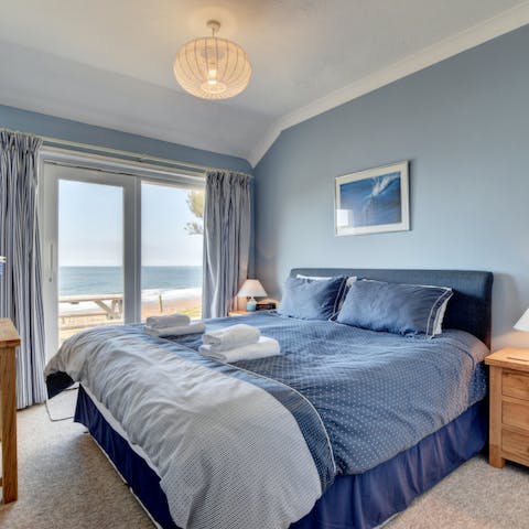 Wake up every morning to sensational seaside views through the bedroom window