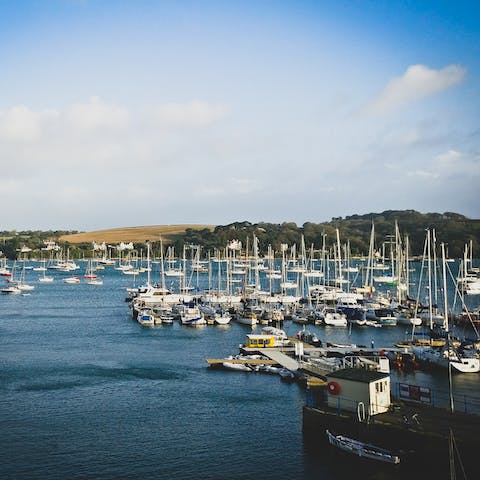 Stay in the heart of Falmouth, with the idyllic waterfront just a two-minute walk away