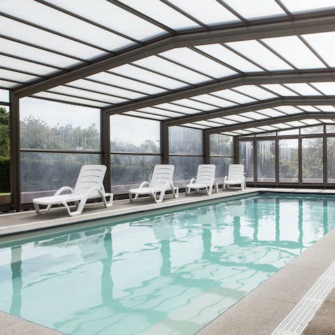 Spend your days relaxing by the covered pool