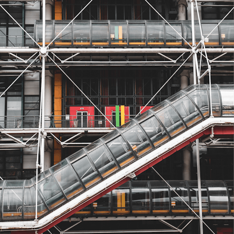 Check out the modern art of Centre Pompidou – you can walk there in a few minutes