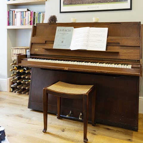 Unwind in the music room after a busy day in London