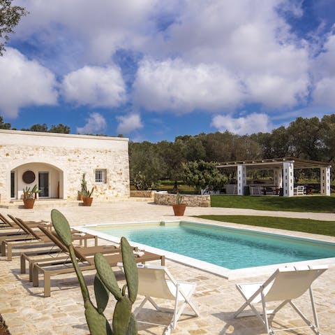 Take a refreshing swim in the pool