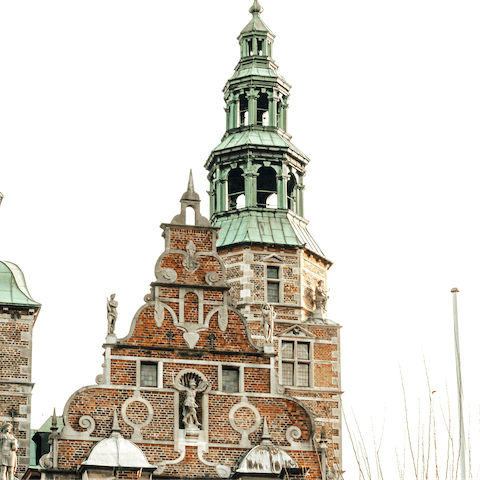 See the beauty of Rosenborg Castle for yourself, it's only a short walk away
